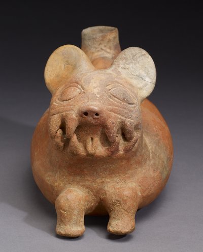 Feline Vessel, Vicus Culture by Pre Columbian
